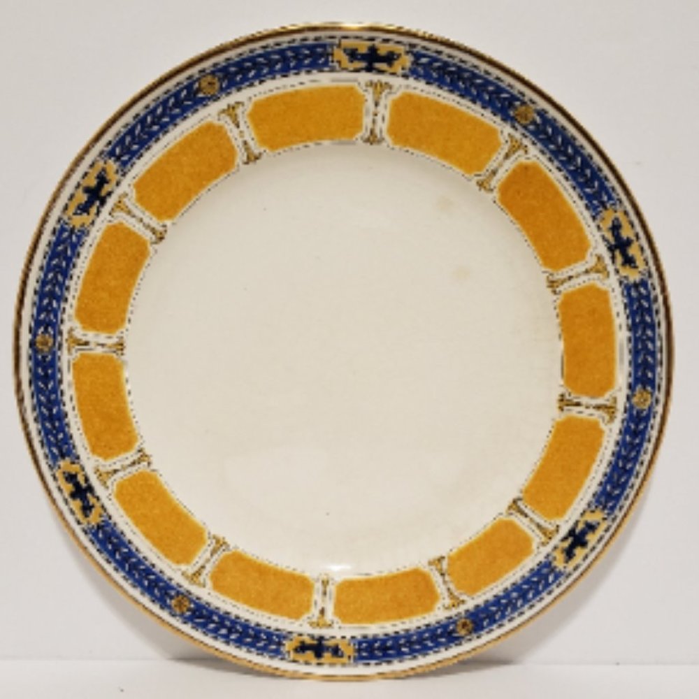 Vintage Royal Worcester Crown Ware 8" Plate  Rare York Pattern